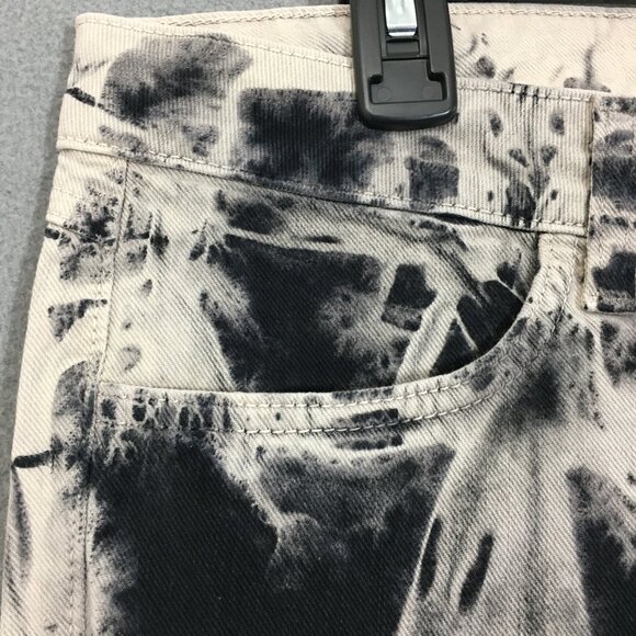 NWT Siwy Jean Womens Hannah Fascination Size 32 Tie Dye Black/Cream Low Rise - Picture 3 of 14